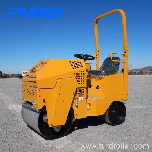 Hydraulic asphalt compactor double drum road roller